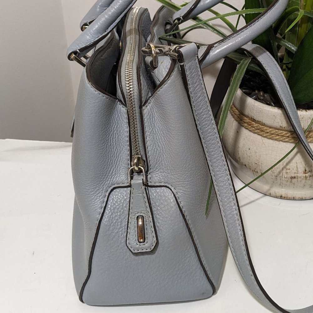 Michael Kors Convertible Tote Large Mercer Shoulder Bag Denim Blue - Picture 4 of 16